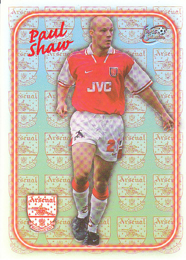 Paul Shaw Arsenal 1997/98 Futera Fans' Selection Special Edition #SE16
